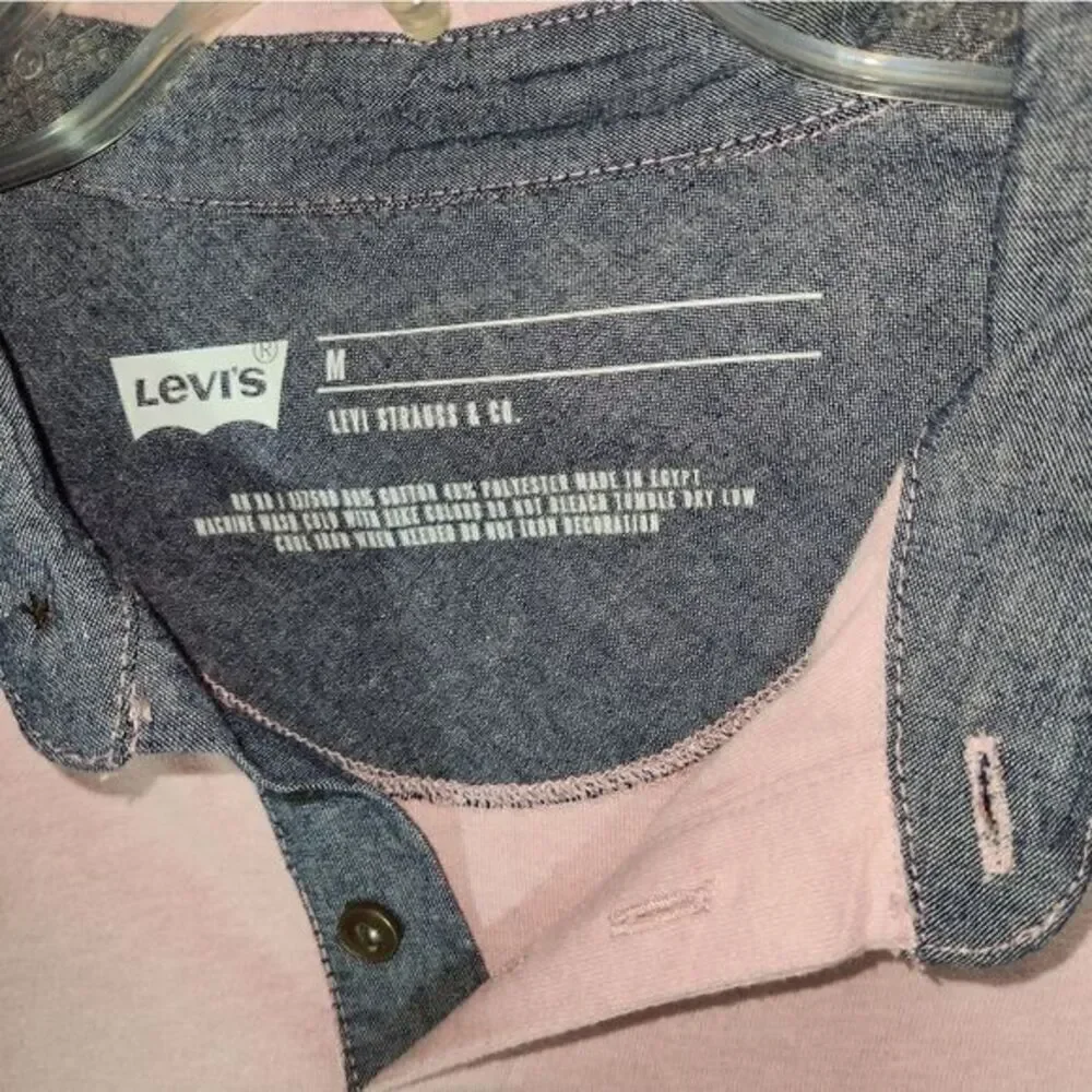 ‎Levi's Pink Polo shirt size Medium